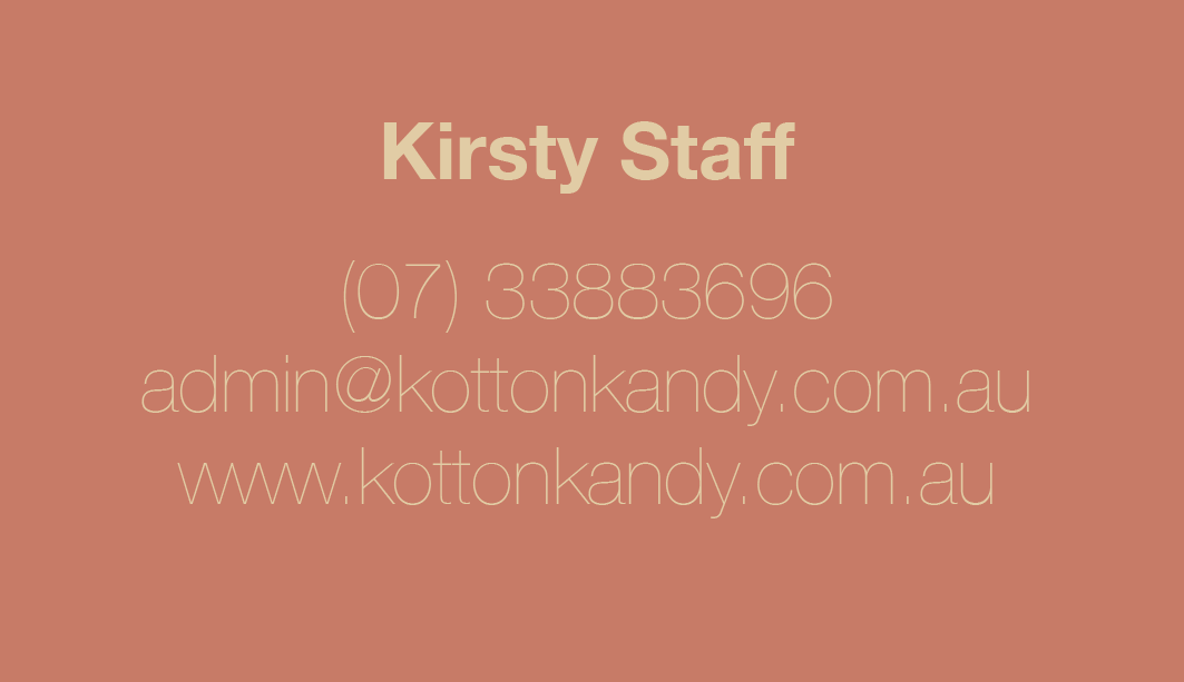 Business Card Design by Simon M for Kotton Kandy | Design #2327382