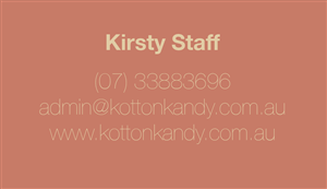 Business Card Design by Simon M for Kotton Kandy | Design: #2327382