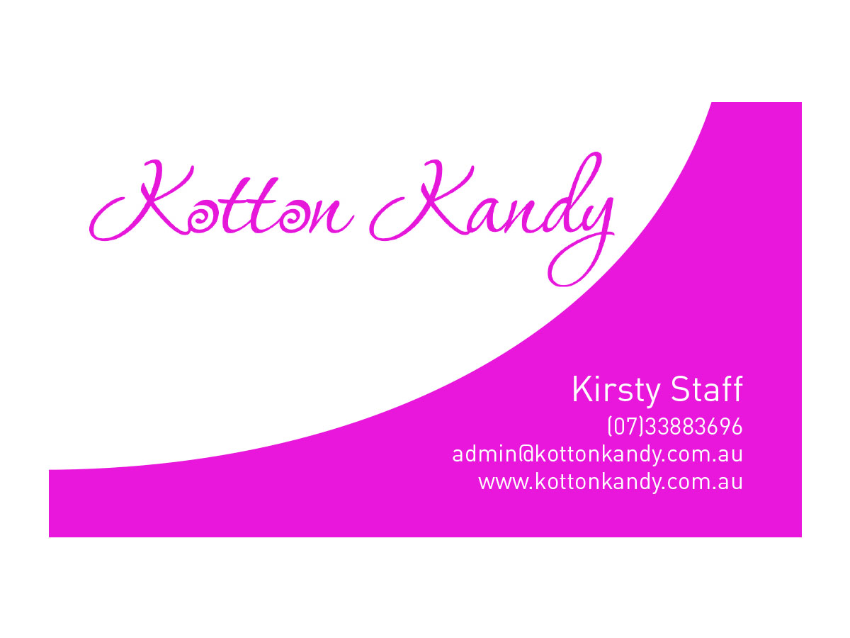 Diseño de Tarjeta de Presentación por  Bit Riot para Kotton Kandy | Diseño #2336821