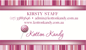 Visitenkarten-Design von seswanda für Kotton Kandy | Design #2341562