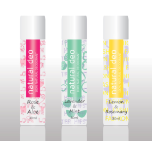 Design of 100% natural deodorants  | Packaging Design by Yvette