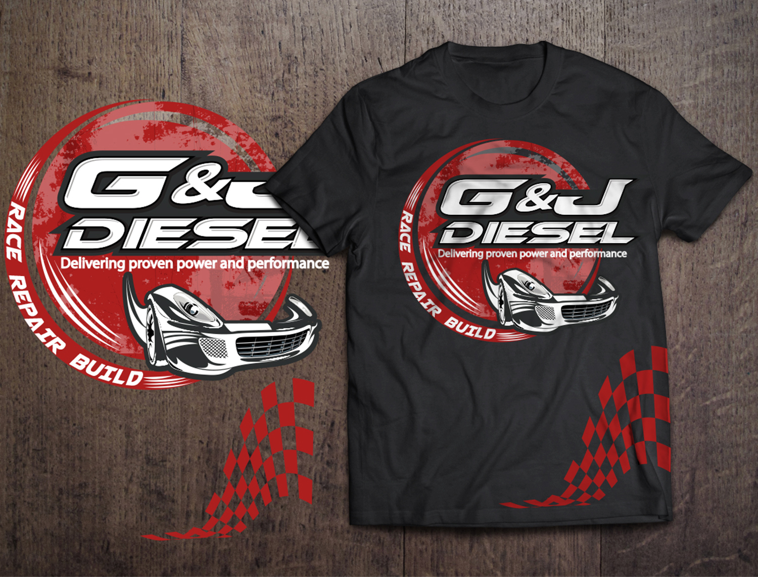 T-shirt Design by SAI DESIGNS for G & J Diesel | Design #11363534