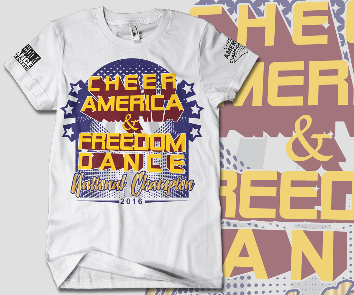 T-shirt Design by Aurelio III for Cheer America | Design #11386528