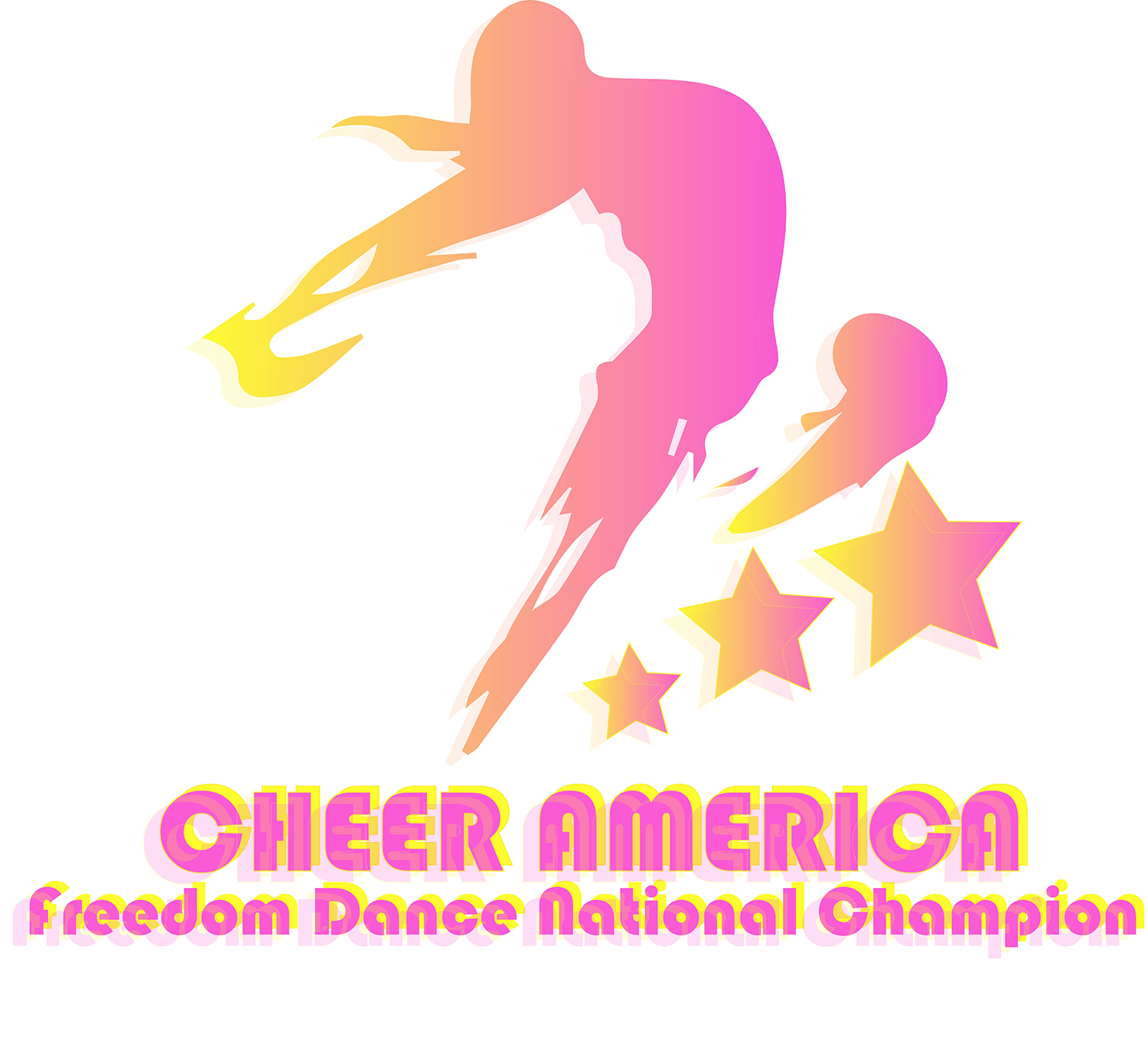 Colorful, Bold, Events T-shirt Design for Cheer America by CREARTIVE