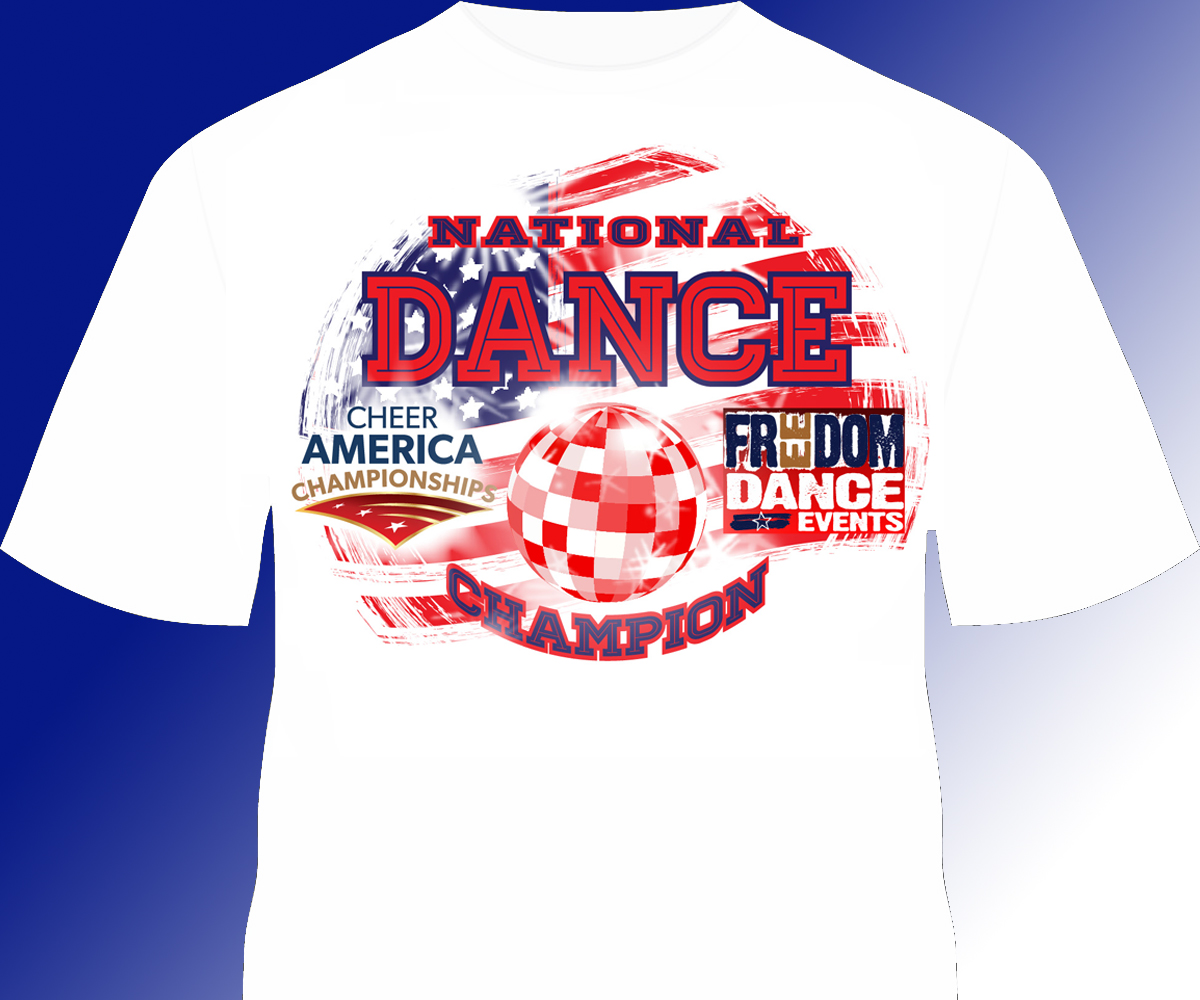 T-shirt Design by YOLOGO for Cheer America | Design #11367426