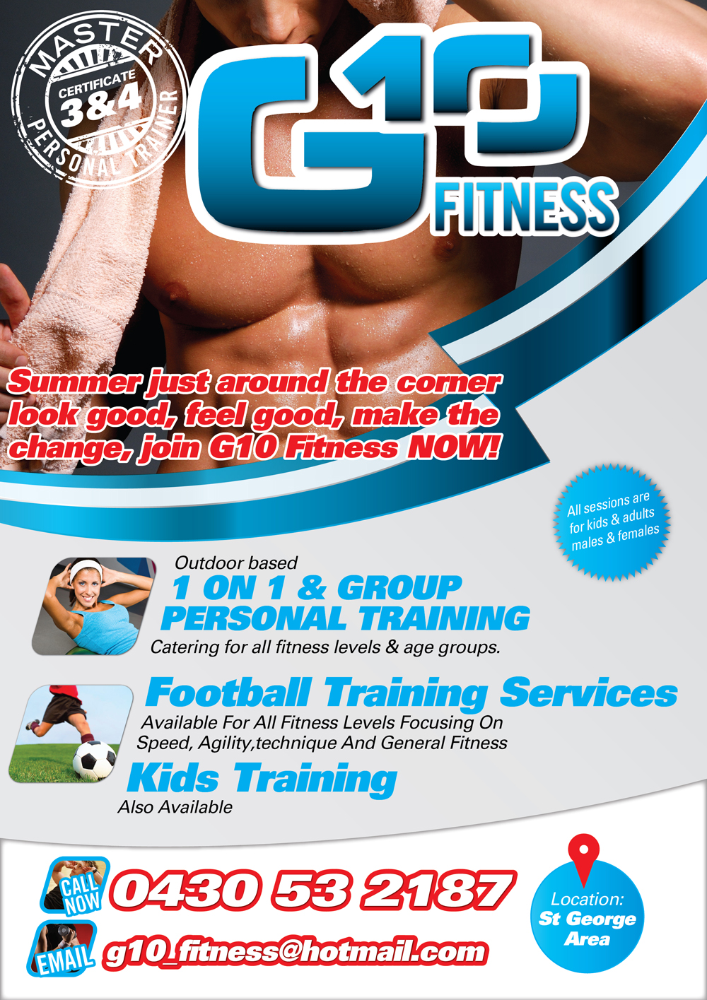 Design de Flyer par Rohan Alexander pour G10 FITNESS & FUTBOL | Design #2318092