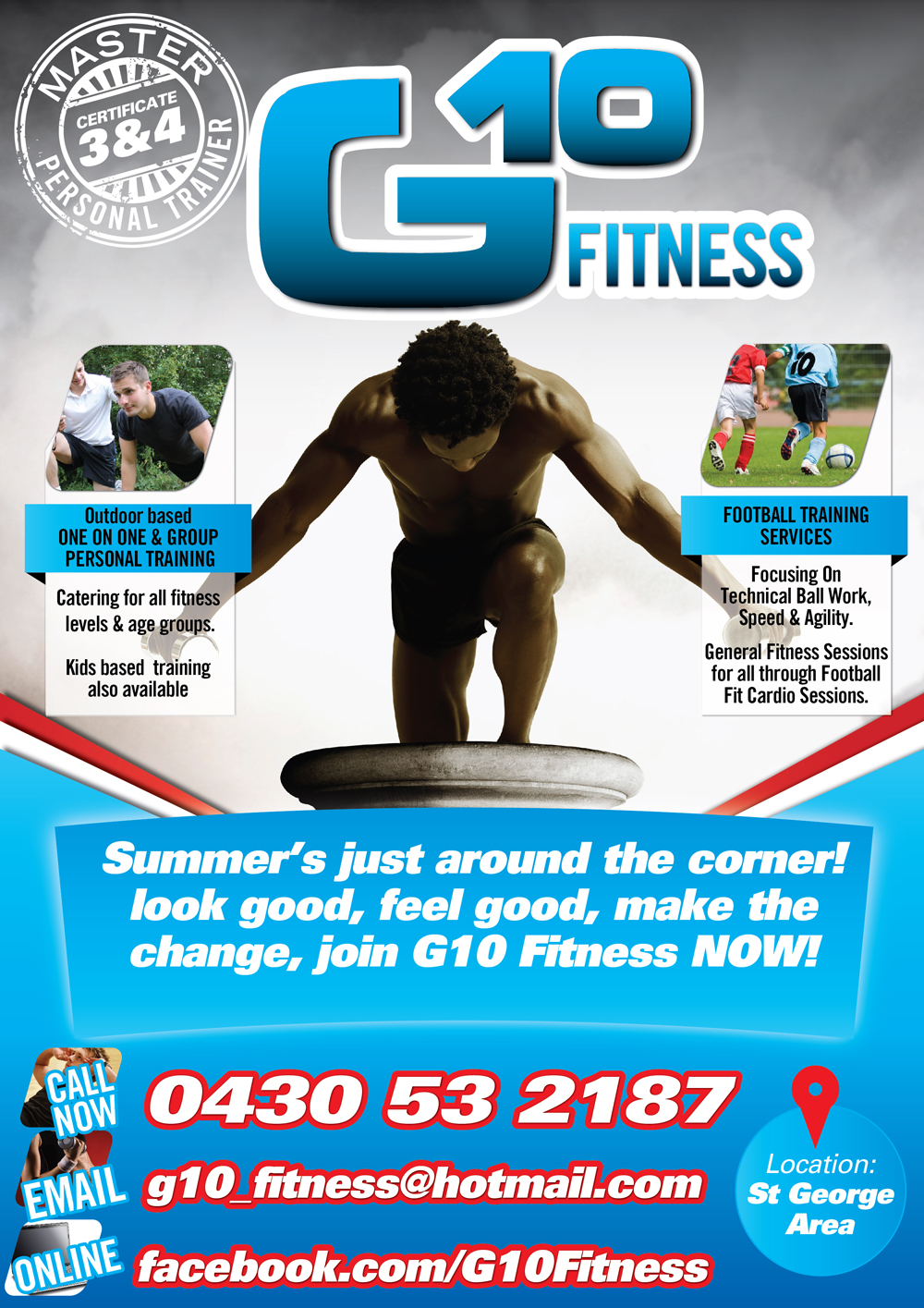 Flyer Design by Rohan Alexander for G10 FITNESS & FUTBOL | Design #2322097