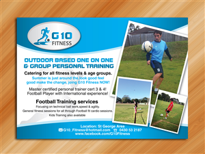 Flyer Design by Sarmishtha Chattopadhyay_loginchange for G10 FITNESS & FUTBOL | Design: #2320216