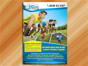 Flyer Design by Sarmishtha Chattopadhyay_loginchange for G10 FITNESS & FUTBOL | Design: #2322432