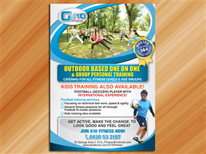 Flyer Design by Sarmishtha Chattopadhyay_loginchange for G10 FITNESS & FUTBOL | Design: #2331371