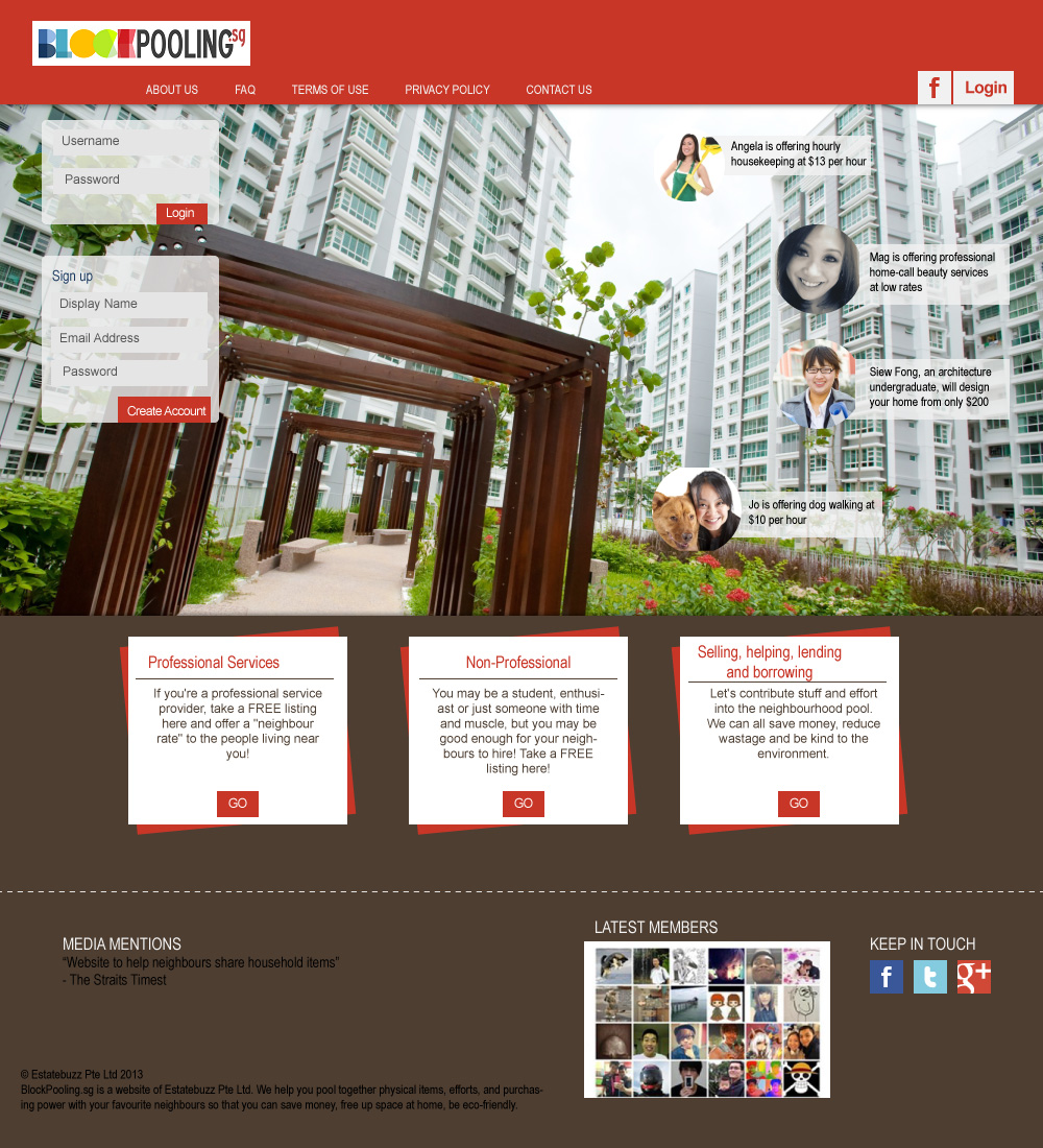 Landing Page Design by Damodar Lohani for Estatebuzz Pte Ltd | Design #2322562