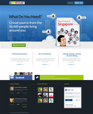 Landing Page Design by OM for Estatebuzz Pte Ltd | Design: #2321736