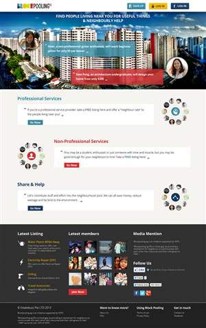 Landing Page Design by OM for Estatebuzz Pte Ltd | Design: #2321740