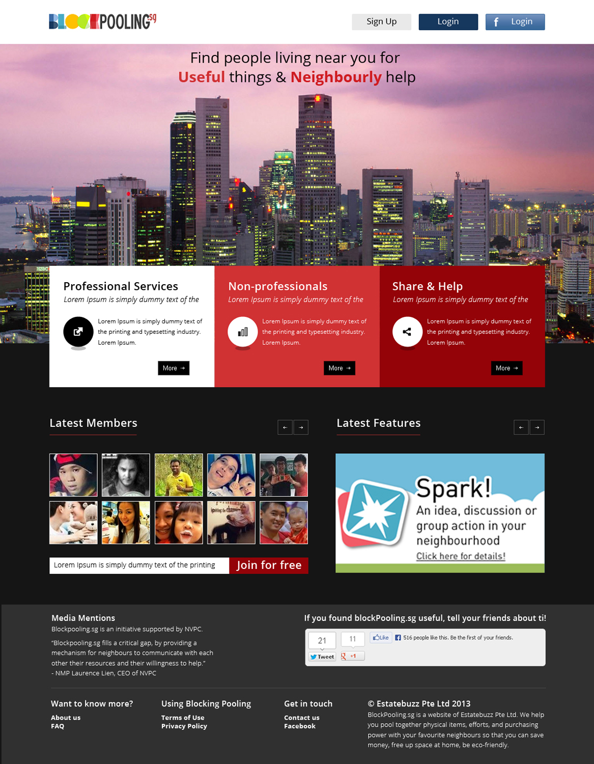 Landing Page Design by OM for Estatebuzz Pte Ltd | Design #2321761