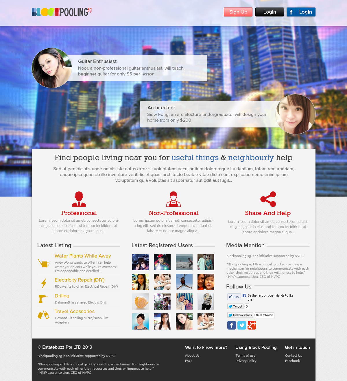 Landing Page Design by OM for Estatebuzz Pte Ltd | Design #2321773