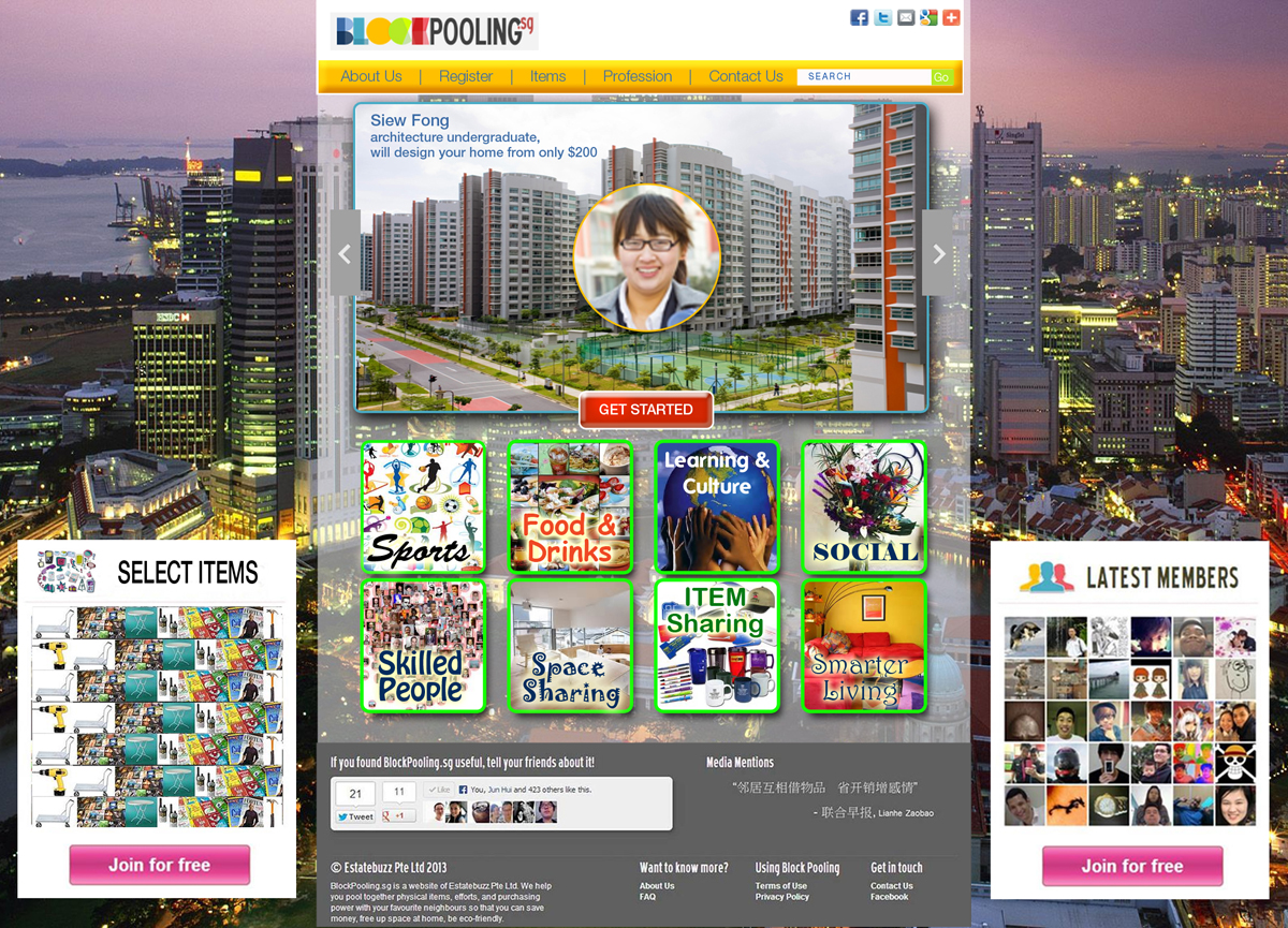 Design de Page d'Accueil par noelopan1955 pour Estatebuzz Pte Ltd | Design #2309420