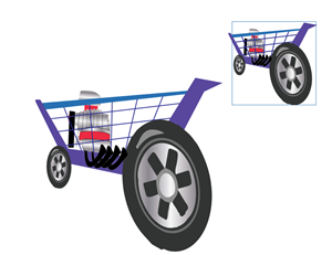 Auto supplier needs a shoppig cart icon | Design Icône par TedAtkinson