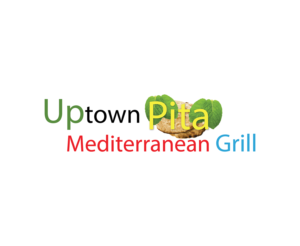 Uptown Pita Mediterranean Grill | Logo Design by Sophie DL