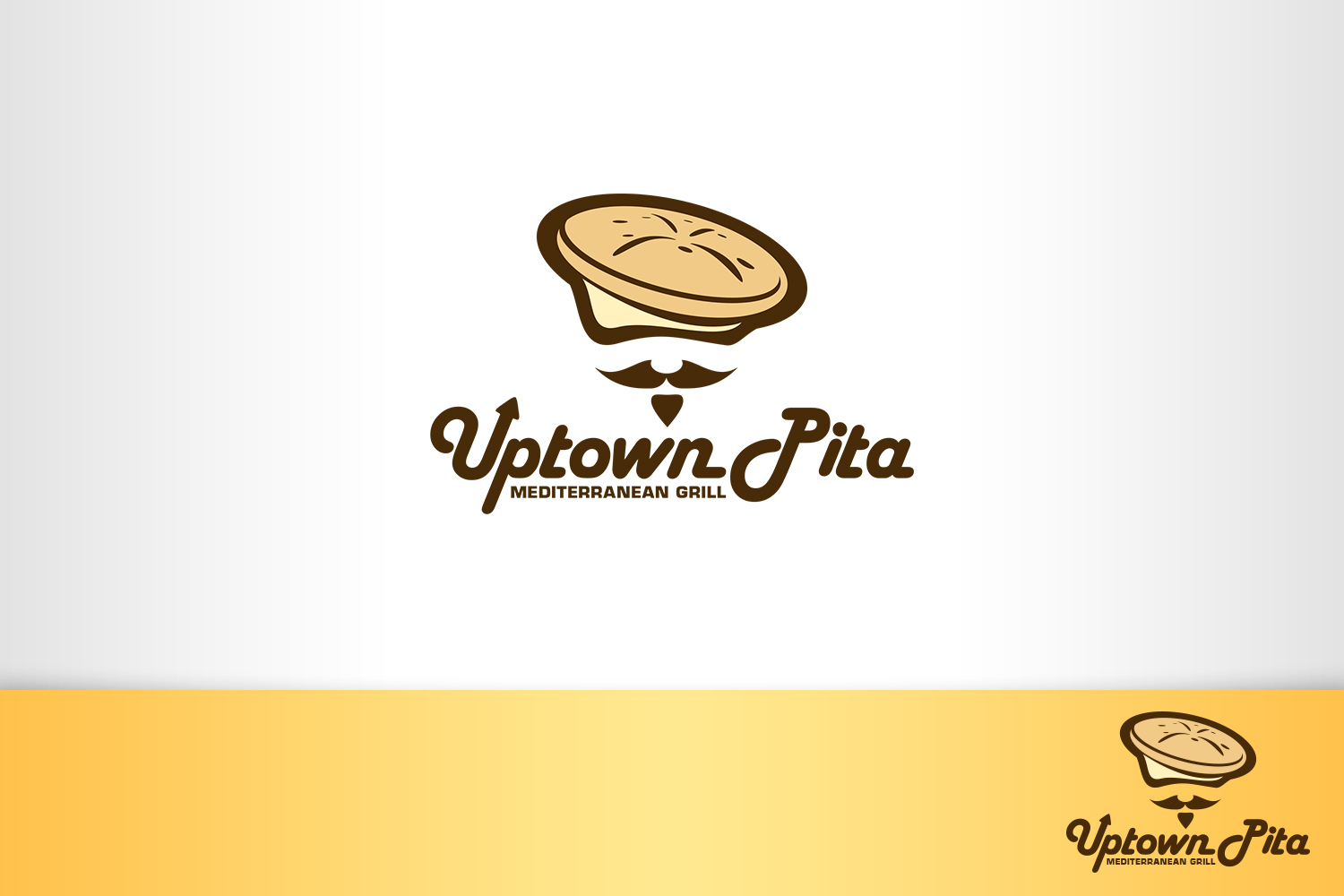 Logo-Design von nivleik für Uptown Pita | Design #11328417