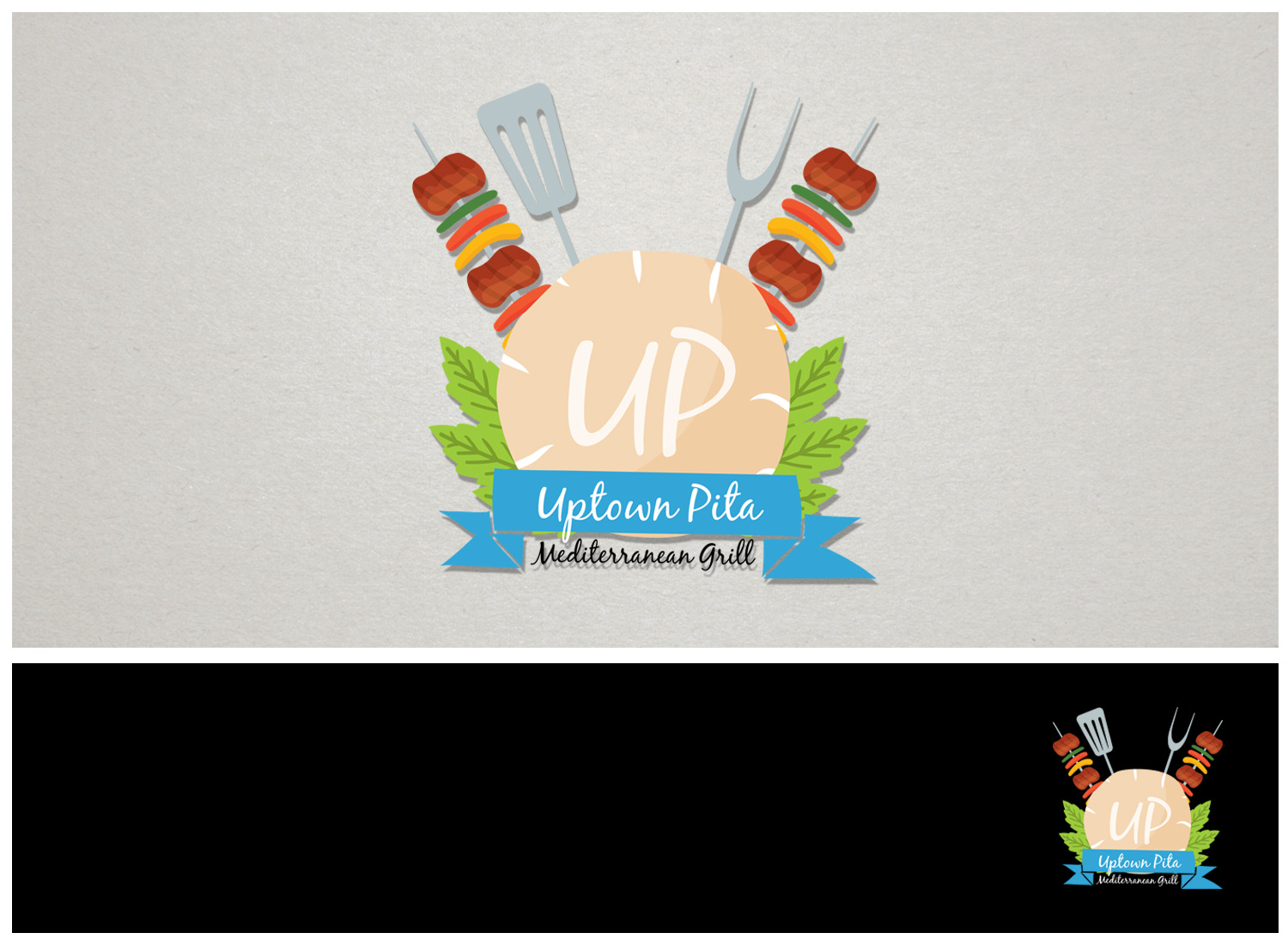 Logo-Design von mngkw für Uptown Pita | Design #11391478