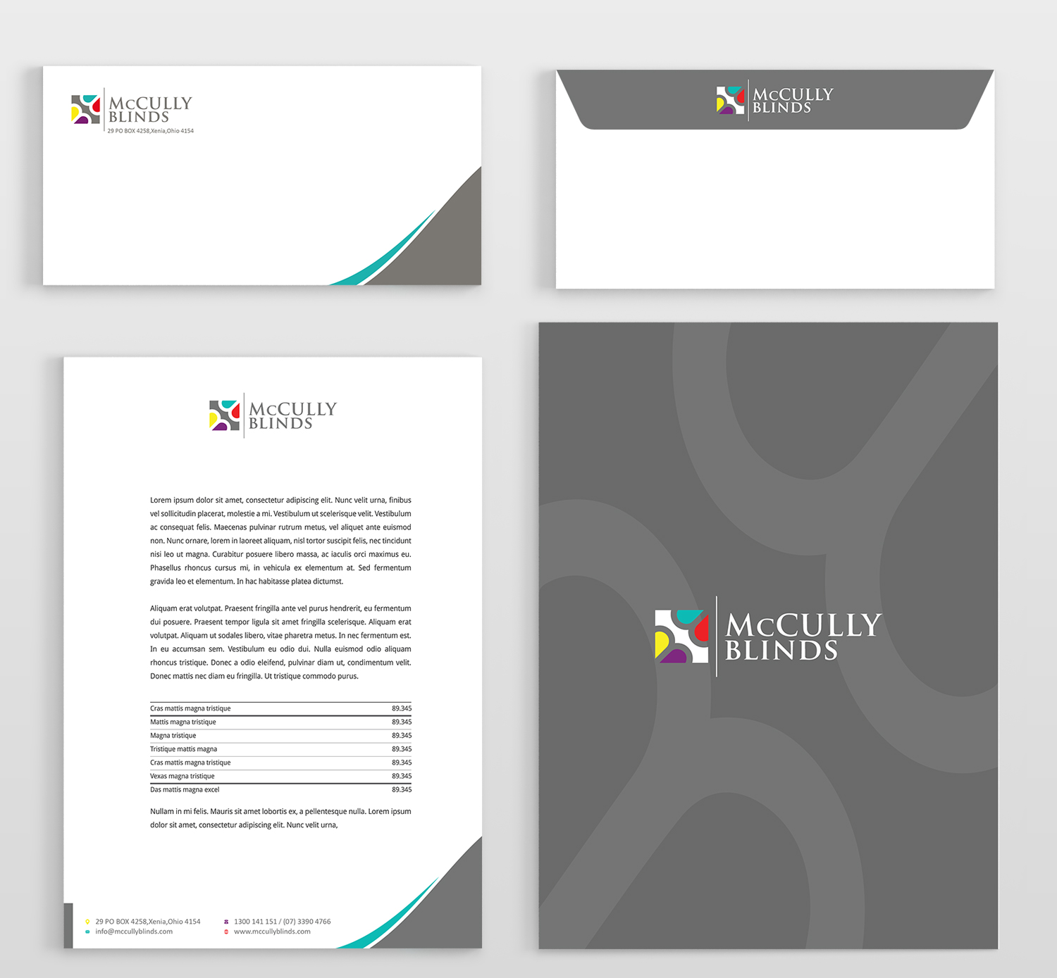 Stationery Design by anshtoyj for McCully Blinds | Design #11351548