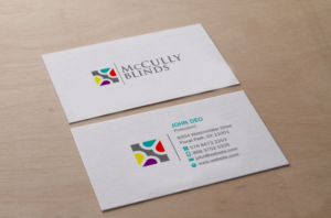Schreibwaren-Design von Brand aid für McCully Blinds | Design: #11343890