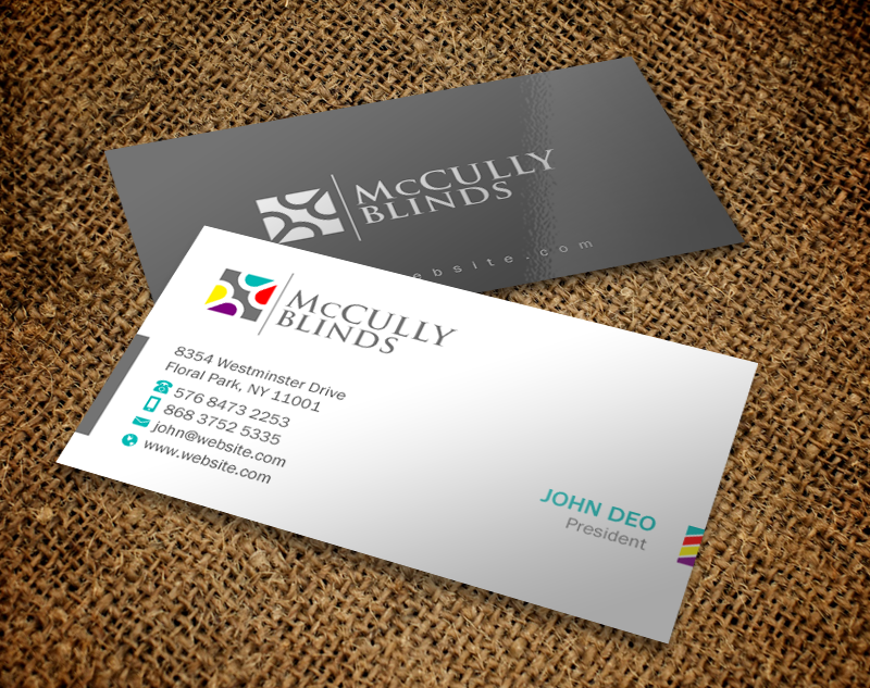 Stationery Design by Brand aid for McCully Blinds | Design #11343894