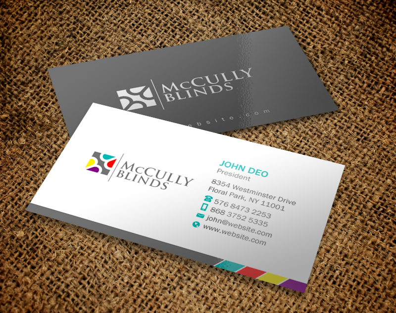 Stationery Design by Brand aid for McCully Blinds | Design #11343918