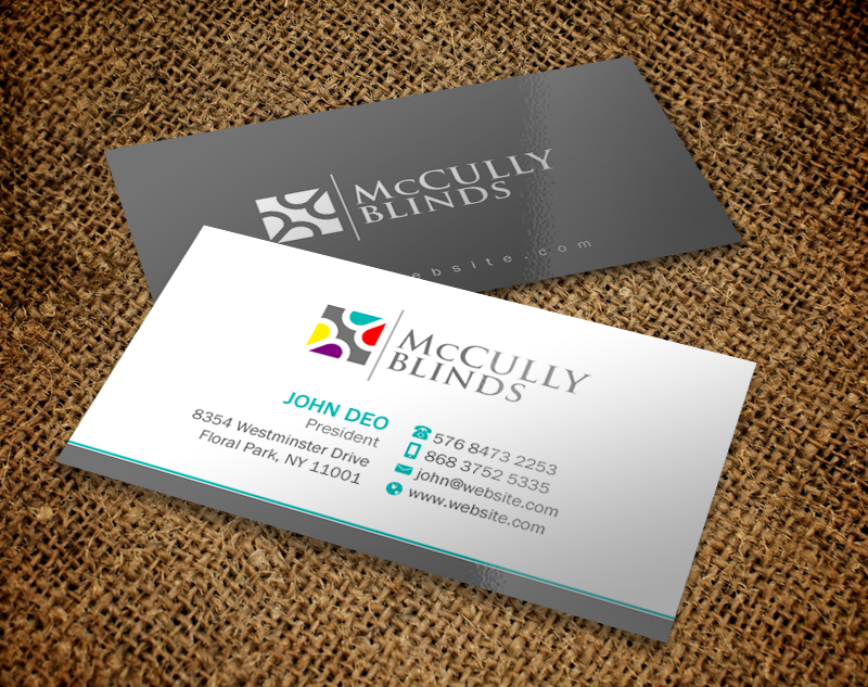 Stationery Design by Brand aid for McCully Blinds | Design #11353286