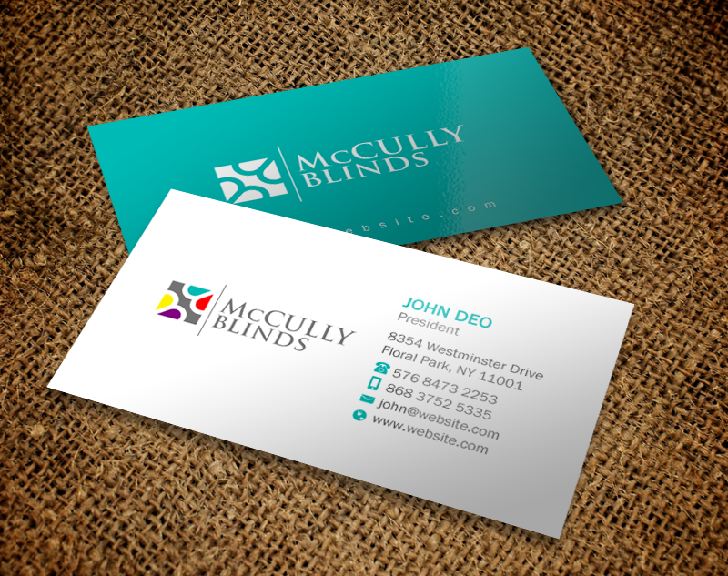 Stationery Design by Brand aid for McCully Blinds | Design #11353288