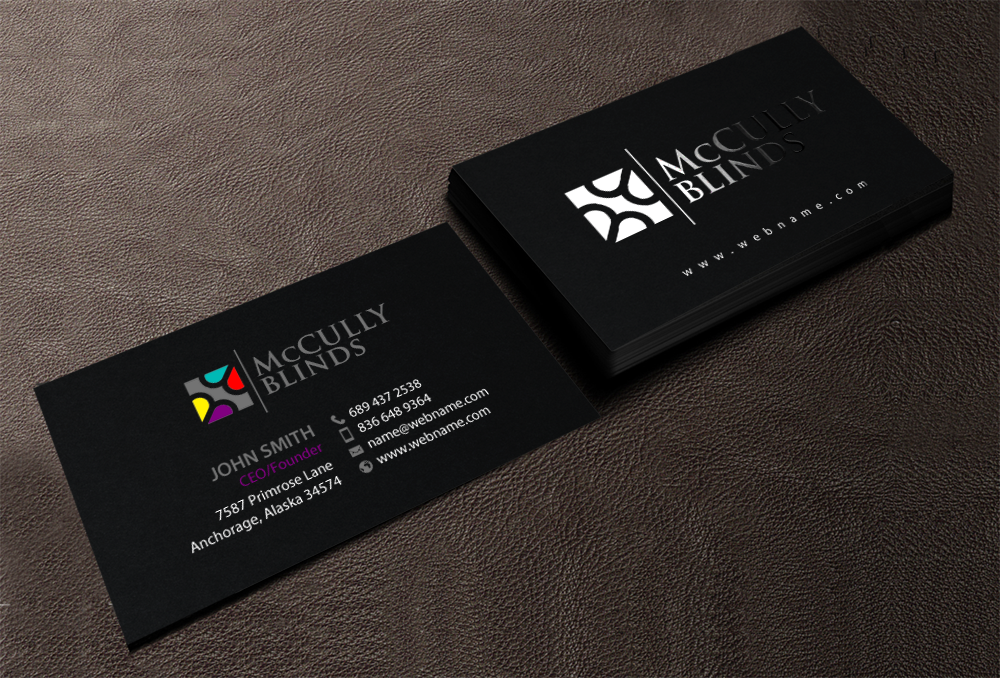 Diseño de Papelería por chandrayaan.creative para McCully Blinds | Diseño #11343927