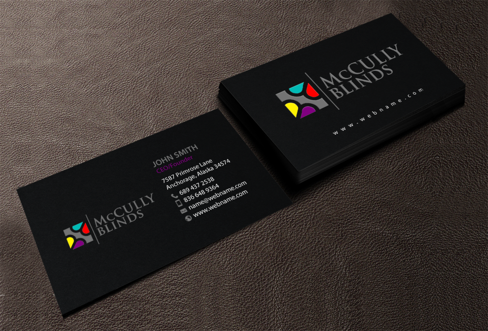 Stationery Design by chandrayaan.creative for McCully Blinds | Design #11343930