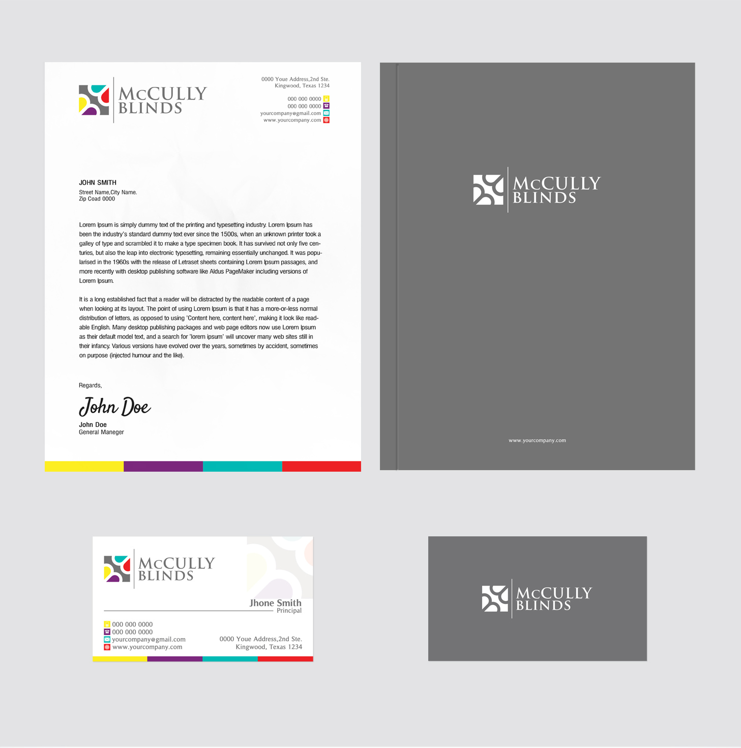 Stationery Design by SL Designer for McCully Blinds | Design #11324568