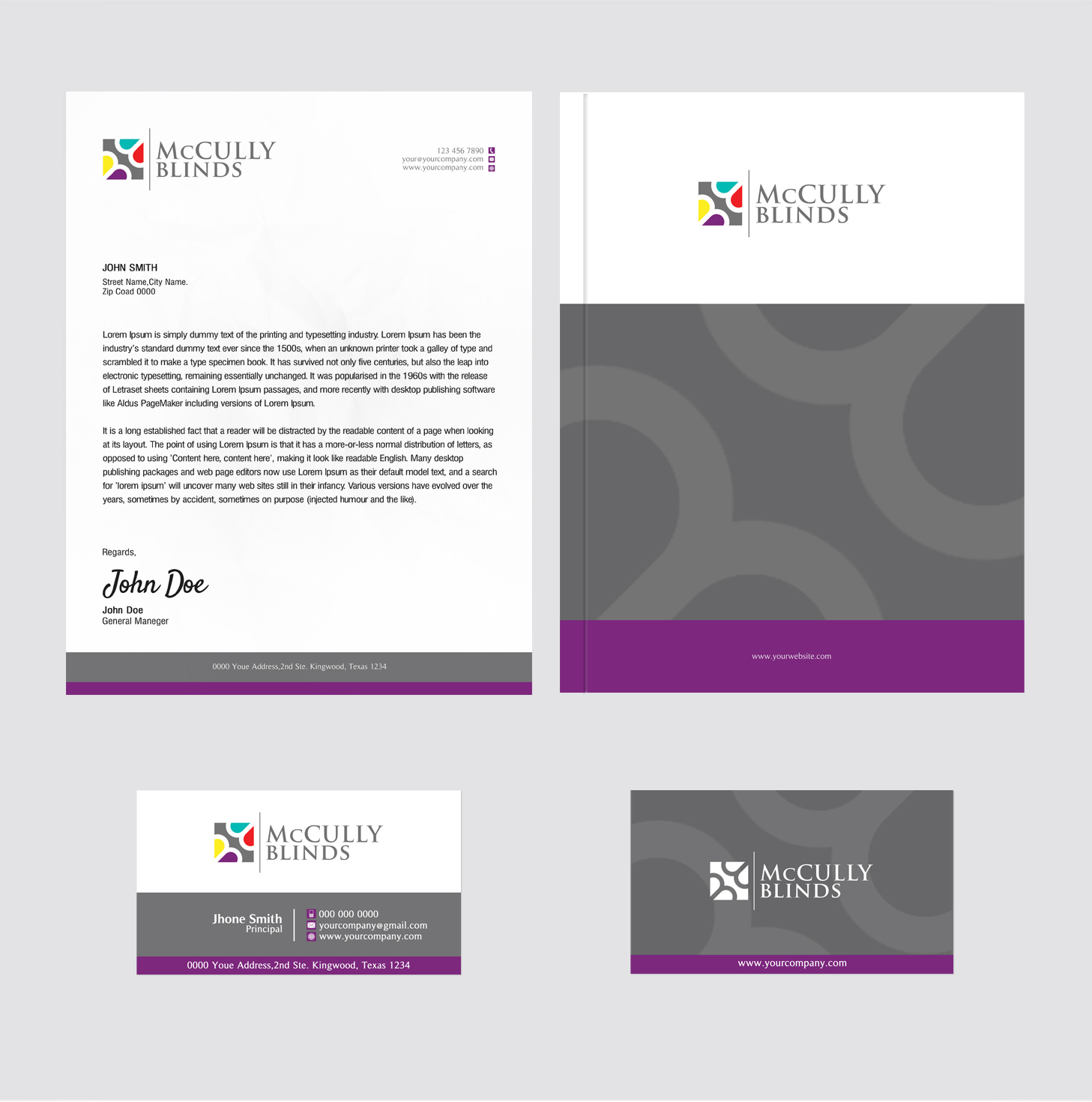 Stationery Design by SL Designer for McCully Blinds | Design #11324614