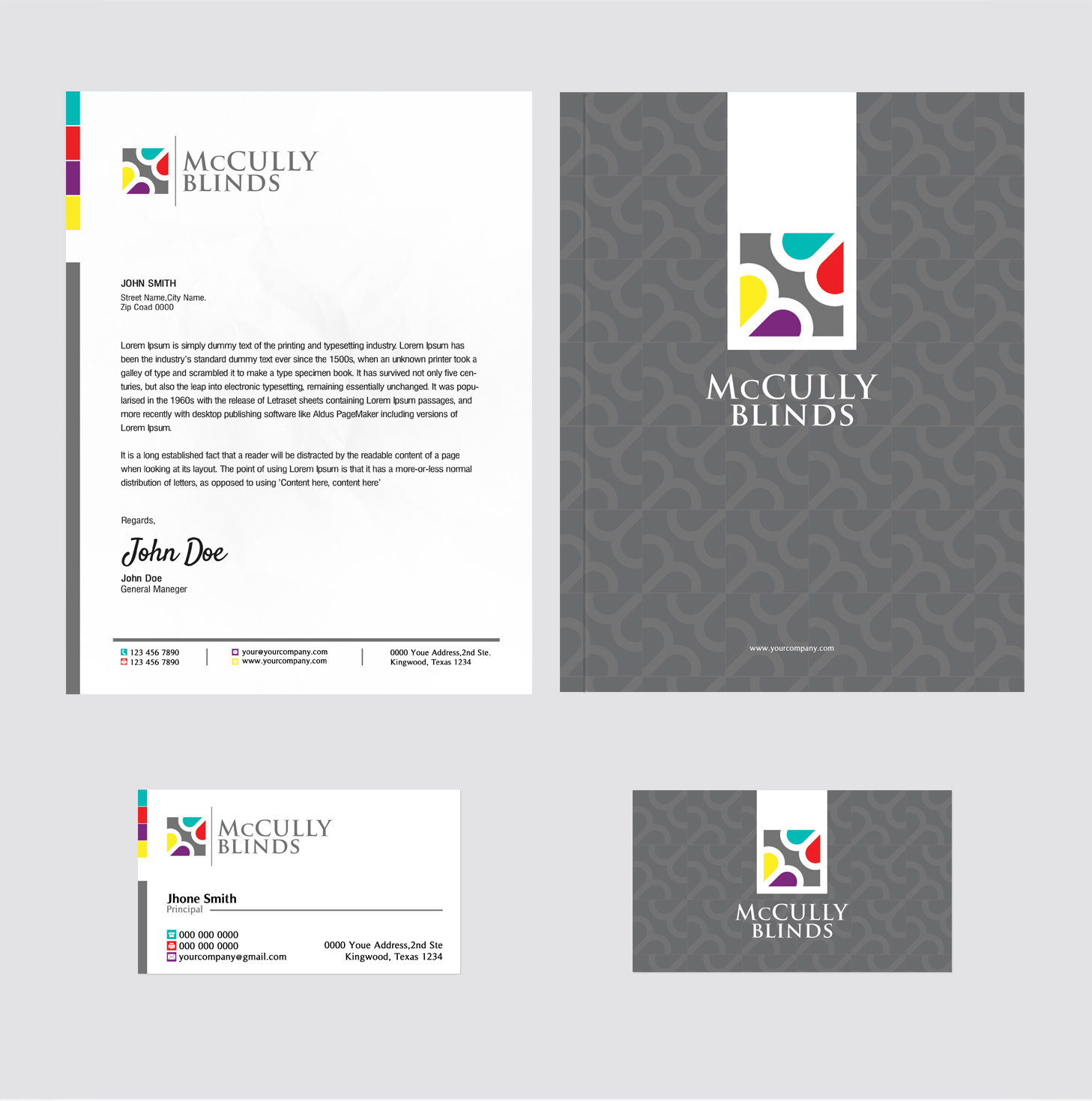 Stationery Design by SL Designer for McCully Blinds | Design #11324865