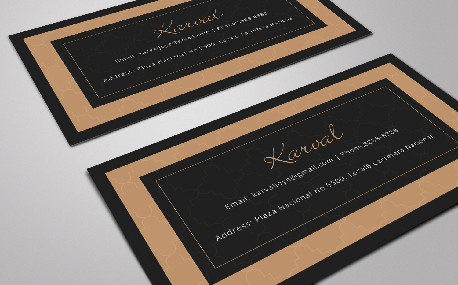 Business Card Design by dell95 for Joyeria Karval | Design #11407854