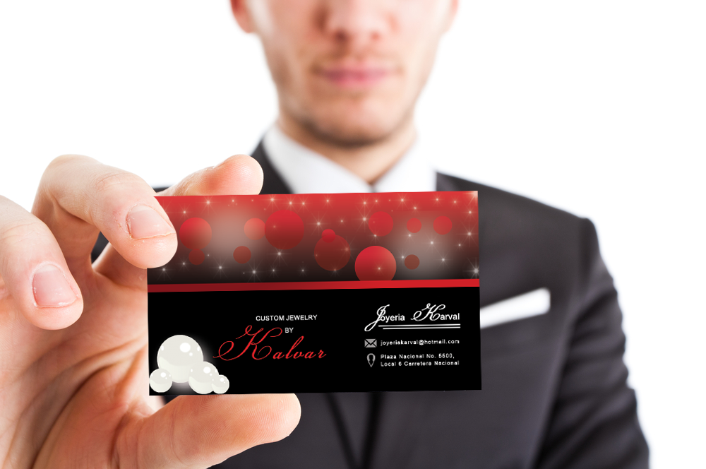 Diseño de Tarjeta de Presentación por franzouie19 para Joyeria Karval | Diseño #11411417