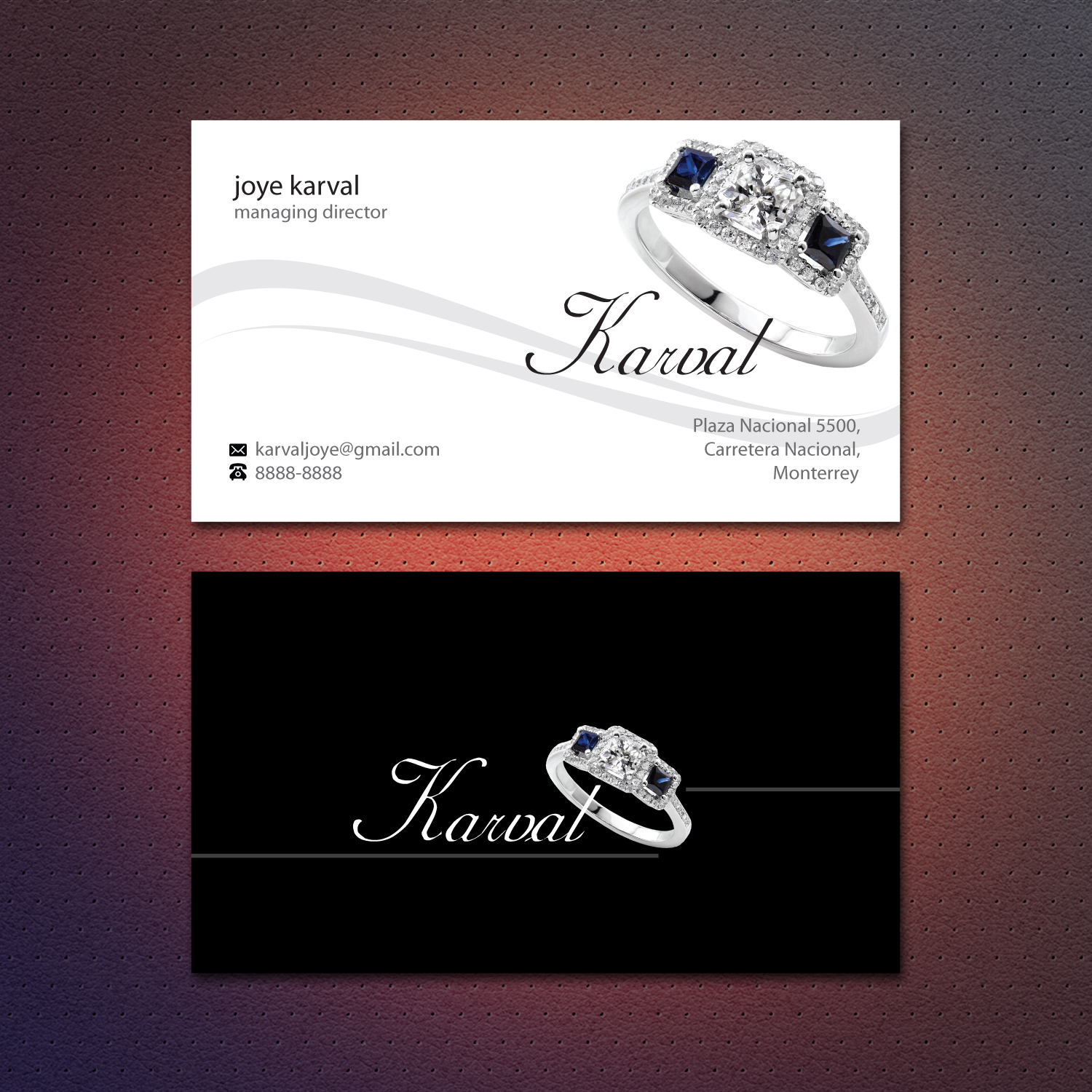 Design de Carte de Visite par Dezero pour Joyeria Karval | Design #11429354