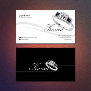 Design de Carte de Visite par Dezero pour Joyeria Karval | Design : #11429354