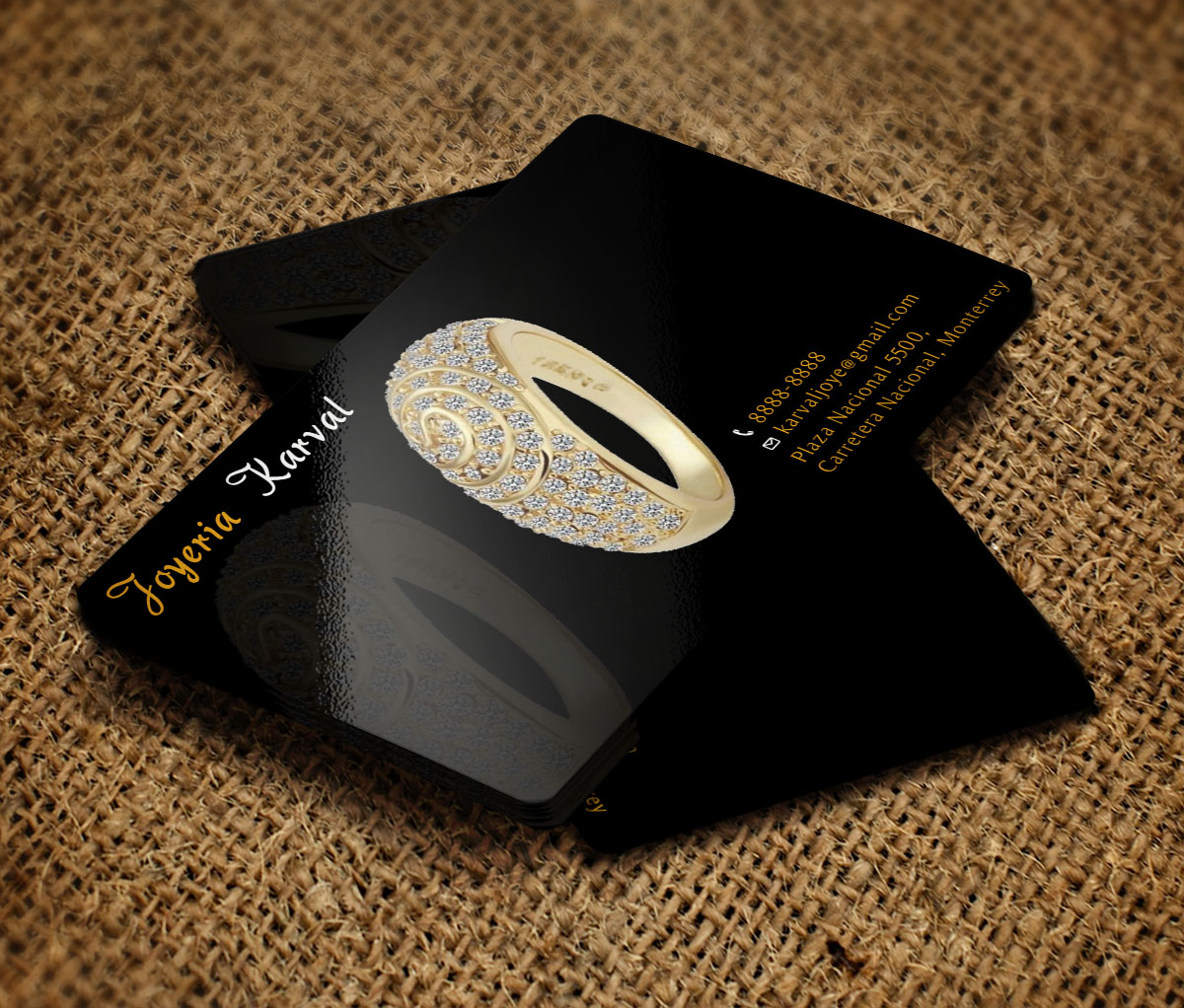 Business Card Design by Verified artistry (Design garden) for Joyeria Karval | Design #11378306