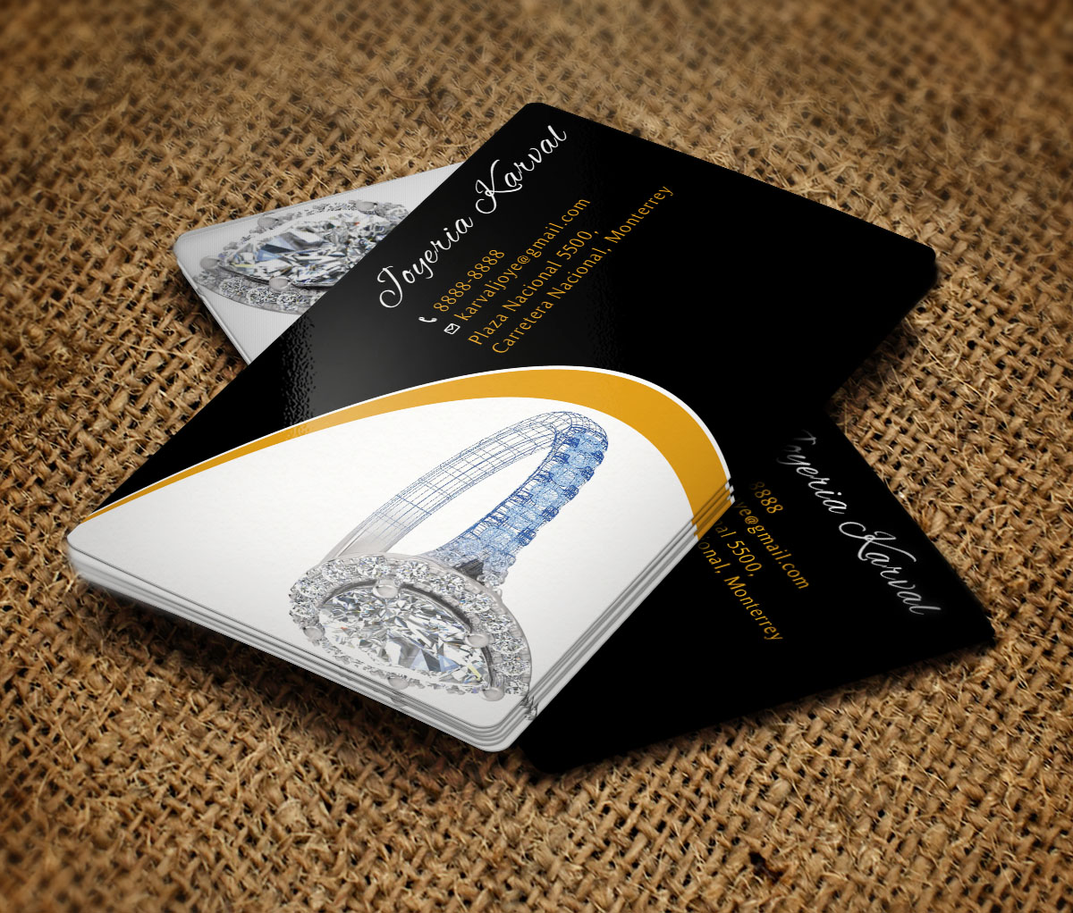 Business Card Design by Verified artistry (Design garden) for Joyeria Karval | Design #11378309