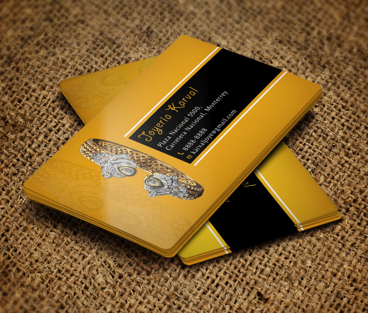 Business Card Design by Verified artistry (Design garden) for Joyeria Karval | Design #11378312