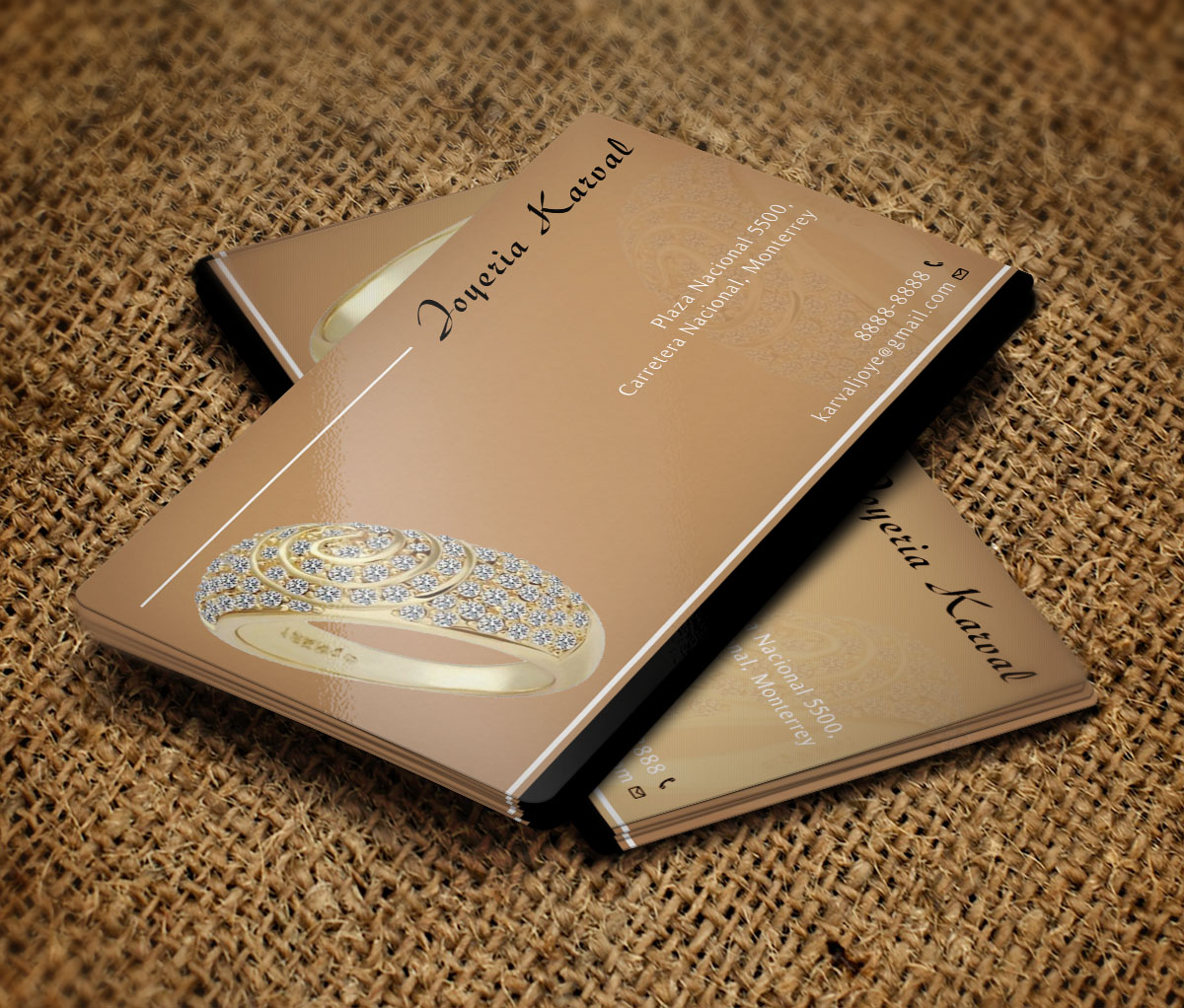 Business Card Design by Verified artistry (Design garden) for Joyeria Karval | Design #11378313