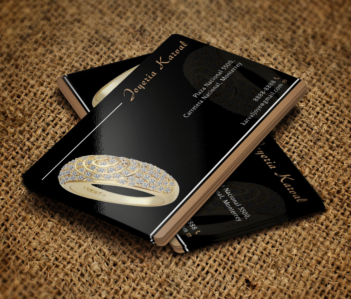 Business Card Design by Verified artistry (Design garden) for Joyeria Karval | Design #11378315