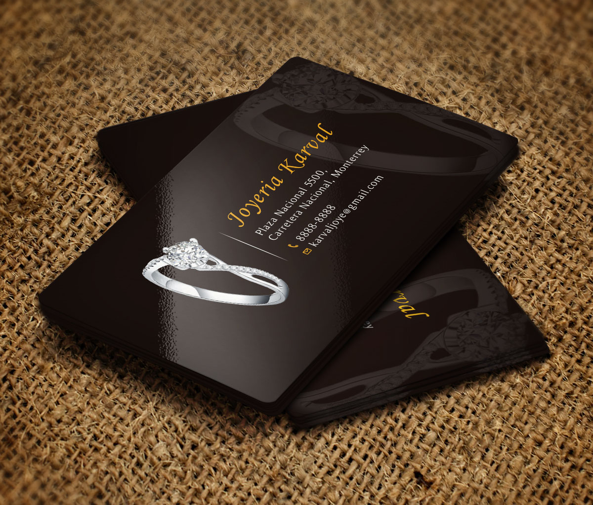 Visitenkarten-Design von Verified artistry (Design garden) für Joyeria Karval | Design #11378318