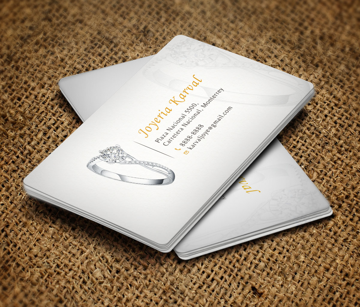 Diseño de Tarjeta de Presentación por Verified artistry (Design garden) para Joyeria Karval | Diseño #11378320