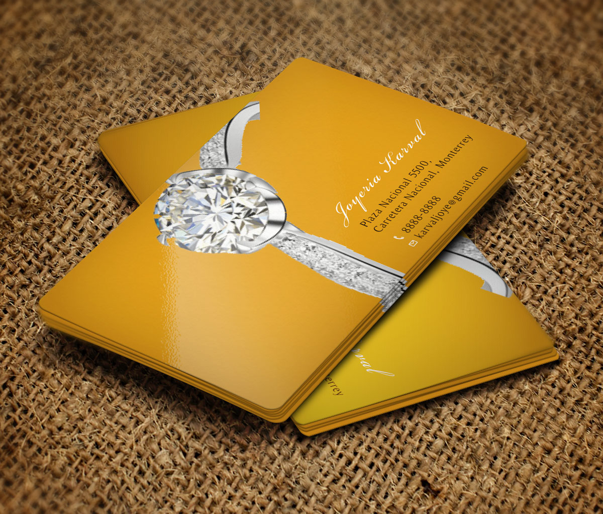 Business Card Design by Verified artistry (Design garden) for Joyeria Karval | Design #11378323