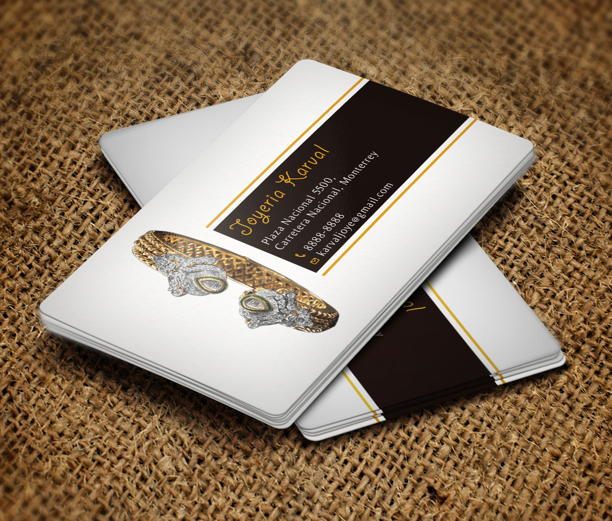 Business Card Design by Verified artistry (Design garden) for Joyeria Karval | Design #11378325