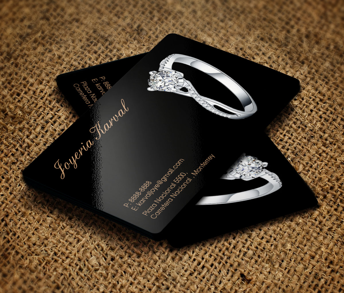 Visitenkarten-Design von Verified artistry (Design garden) für Joyeria Karval | Design #11378335
