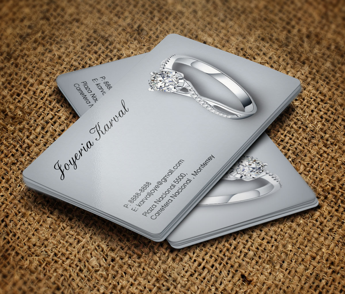Business Card Design by Verified artistry (Design garden) for Joyeria Karval | Design #11378336